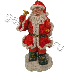 Санта - Клаус с колокольчиком (полистоун)