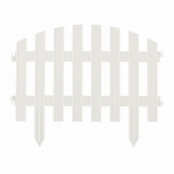 Забор декоративный "Винтаж" 28 х 300 см, белый