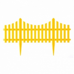 Забор декоративный "Гибкий", 24 х 300 см желтый