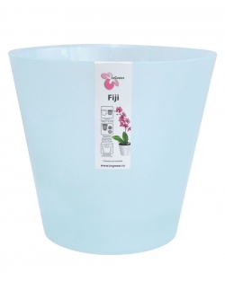 Горшок для цветов (орхидеи) Фиджи D=160мм (1,6л) голубой перламутр пластик ING1558ГЛПЕРЛ InGreen