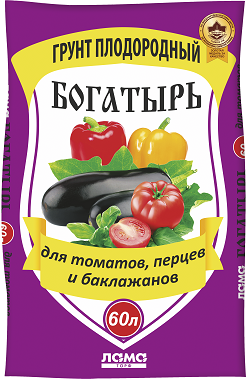 Плодородный грунт Для томатов перца и баклажанов Богатырь 10 л.