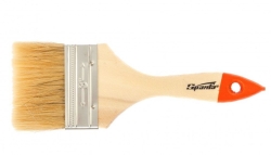 Кисть плоская Slimline 3" (75 мм), натуральная щетина, деревянная ручка// Sparta 824405