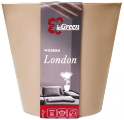 Горшок для цветов London D=230мм (5л) мол.шоколад ING6206МШОК, InGreen
